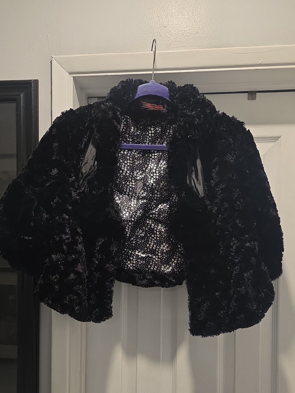 Black Faux Fur Jacket